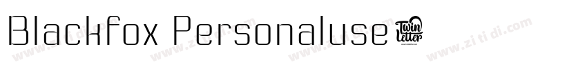 Blackfox Personaluse字体转换